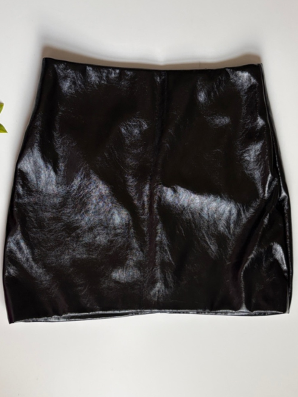 forever 21 black leather mini skirt